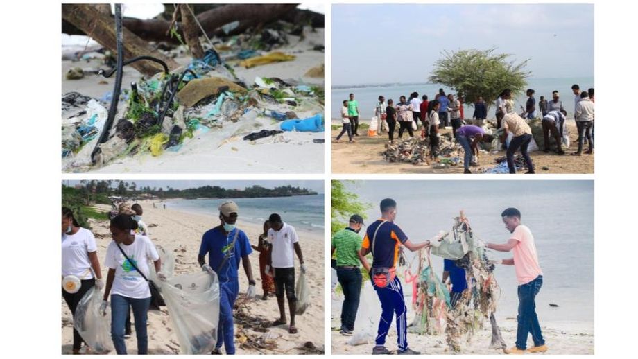 The photos above were taken during clean-up activities conducted in different areas of Tanzania (Pictures taken by Benson Daud)